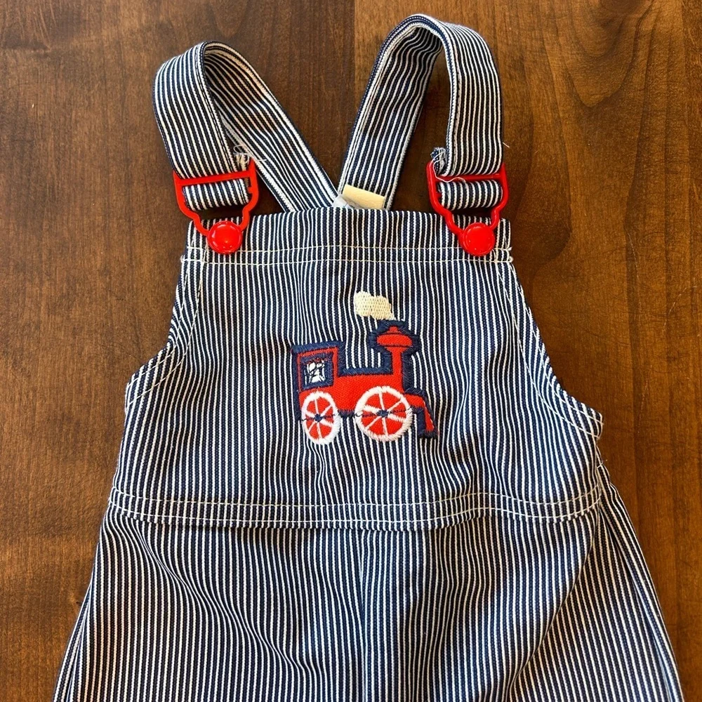Vintage Baby Carter’s Train Overalls Size 18 Months 23-26 Pounds